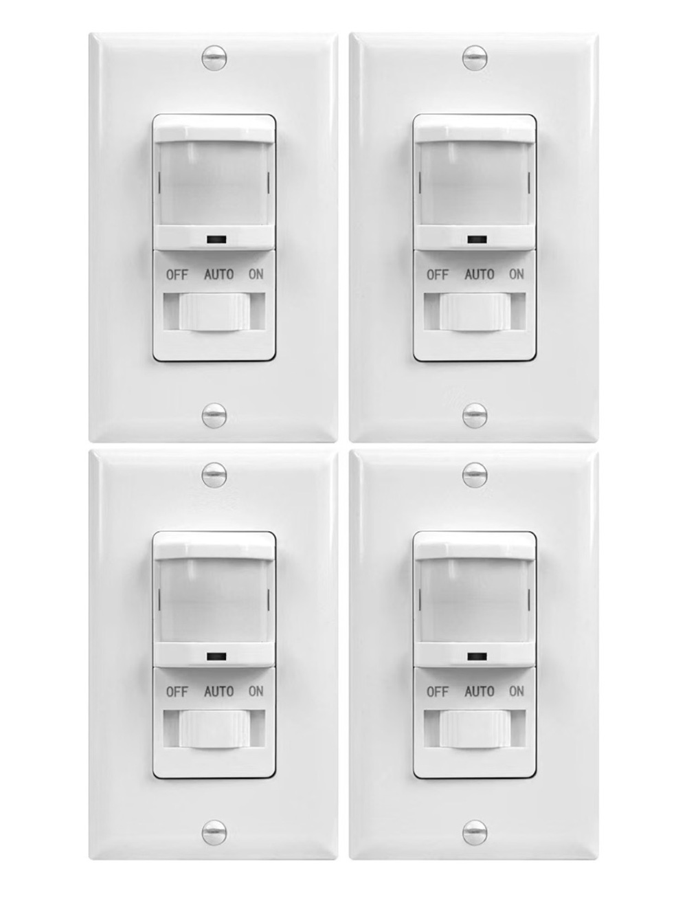 Motion Sensor Light Switch 4 Pack
Motion-Activated Switch, Wall Plate Included,